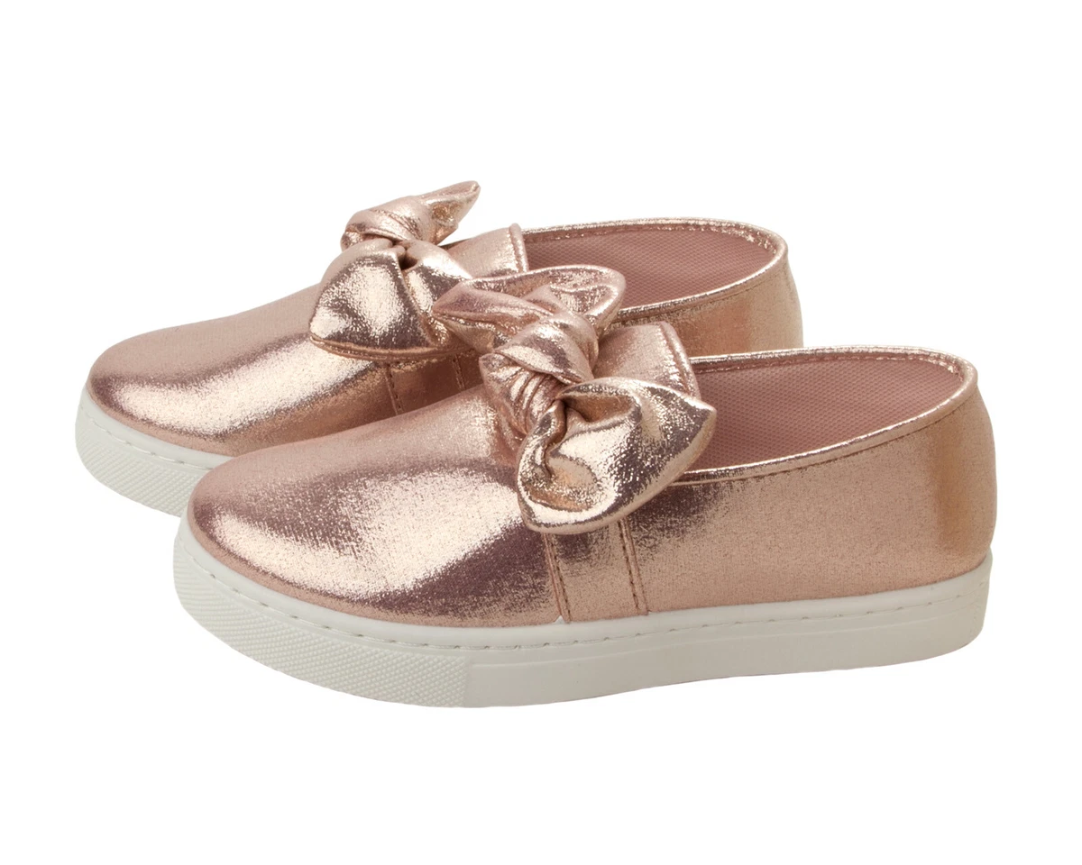 Rose gold glitter shoes uk sale