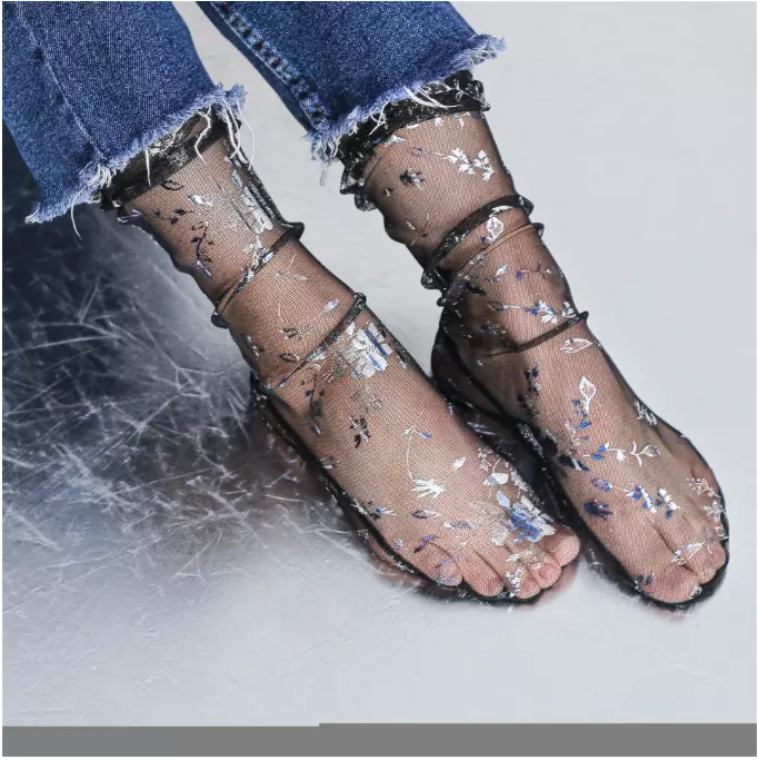 Tulle socks deals with heels