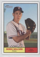 2010 Topps Heritage Derek Holland #258 0w8