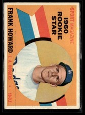 1960 Topps Frank Howard Rookie EX Set Break #132