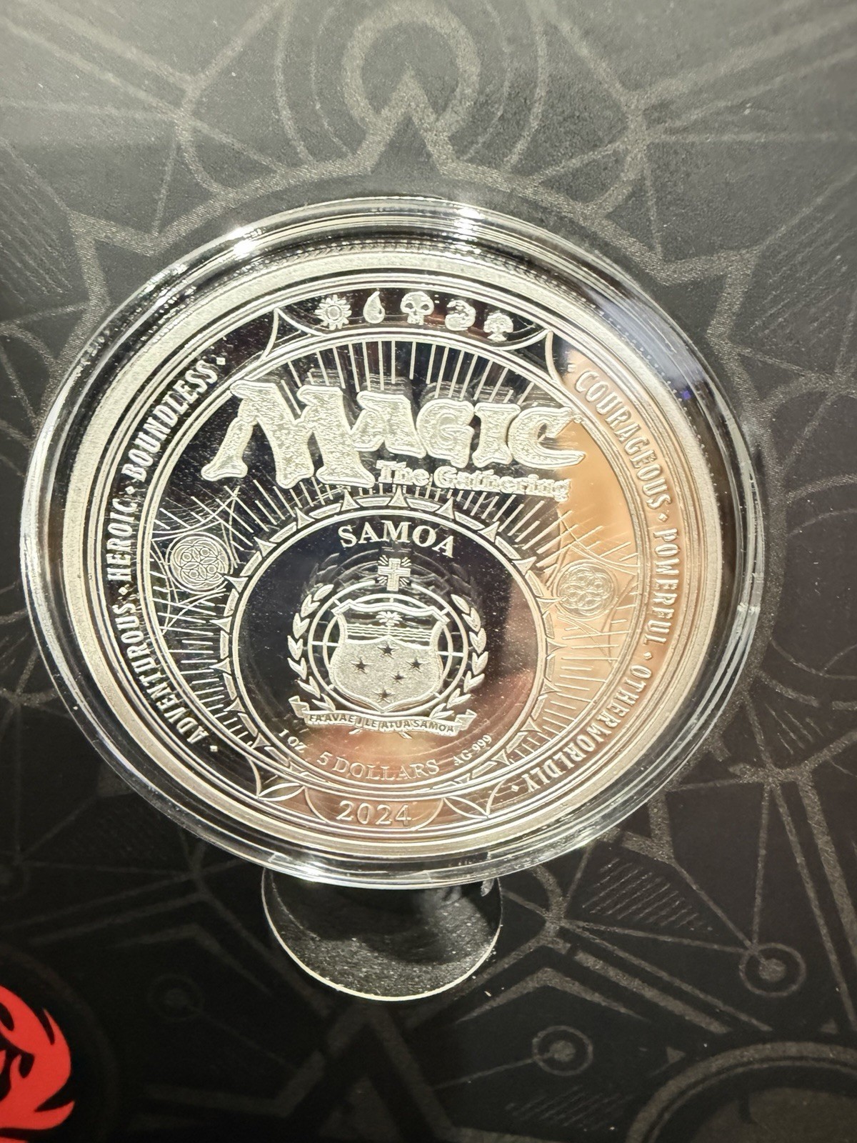 2024 Magic The Gathering Black Lotus Beta Samoa 1oz Silver Coin MTG view 5