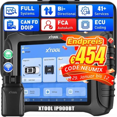 XTOOL IP900BT KFZ OBD2 Diagnosegerät Bidirectional Scanner ALL System ECU Coding