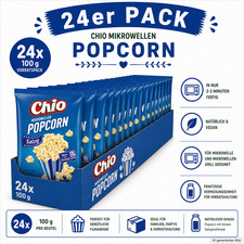 Chio Mikrowellen Popcorn Salzig 100 g | Popcorn f&uuml;r die Mikrowelle (24er Pack)