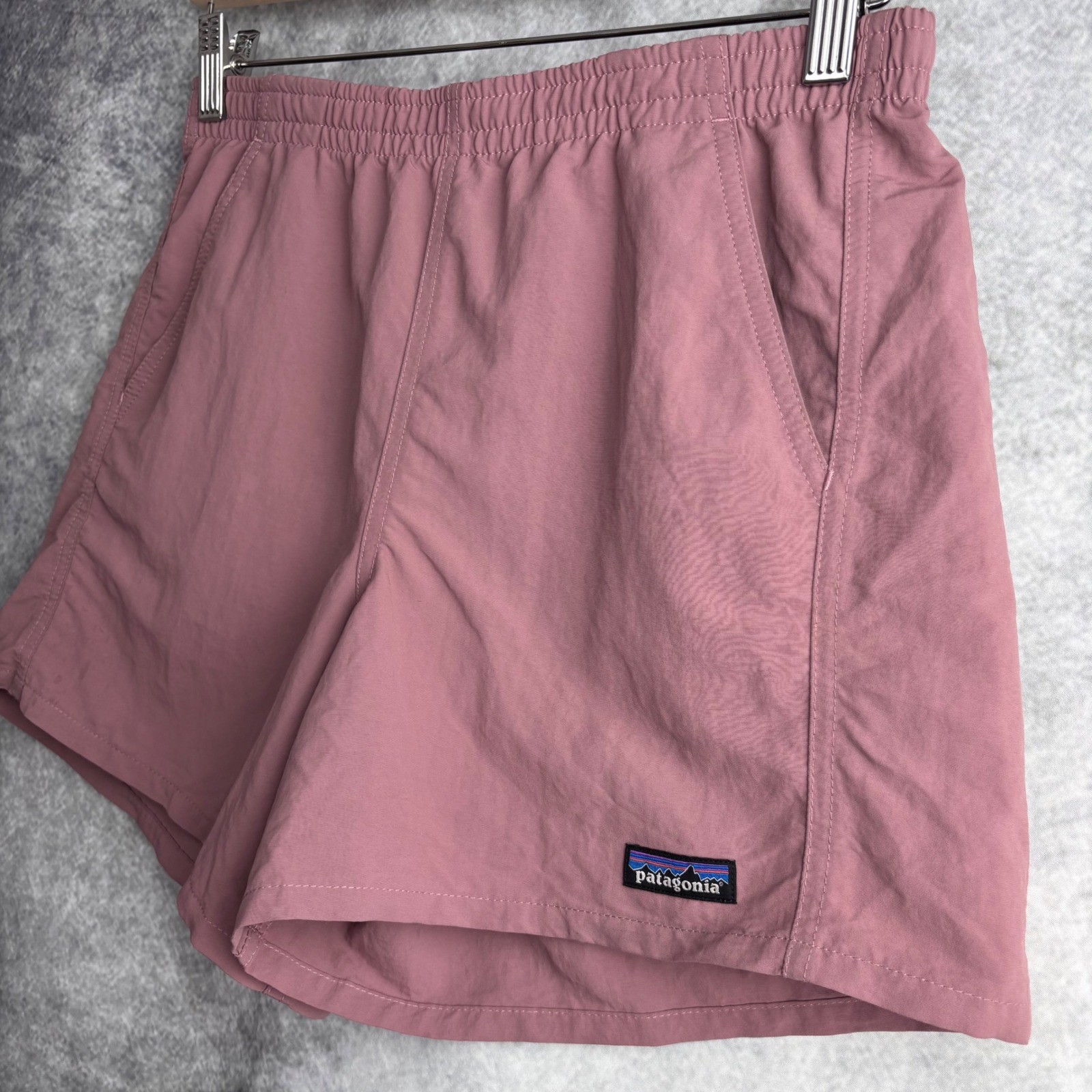 Patagonia Women's Baggies Nylon Shorts in Evening Mauve 4.5" Inseam Size Small thumbnail 4