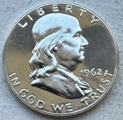 1962 Proof Franklin Half Dollar 90% Silver-INV#9111