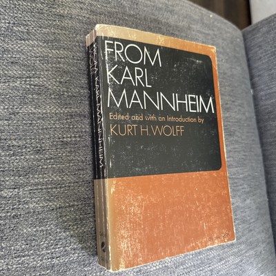 From Karl Mannheim Kurt H. Wolff Paperback underliniing 1971
