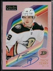 2023-24 O.P.C. Platinum Auto Red Rainbow Troy Terry Anaheim