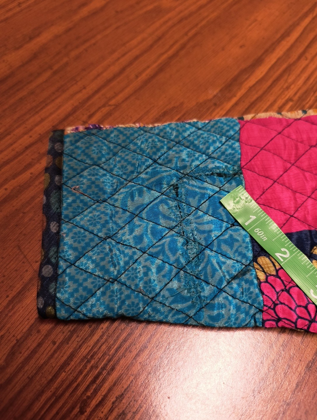 Sacred Threads Quilted Patchwork Jacket Size Smal… - image 9