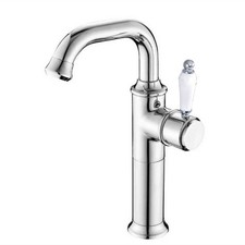 Polished Chrome Brass Swivel Spout Kitchen / Bar Sink Mixer Tap Faucet ysf946