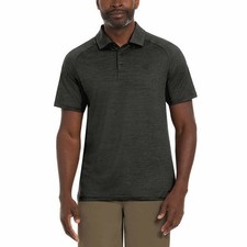 NEW Hurley Men's L Moisture Wicking Polo Golf Shirt Gray