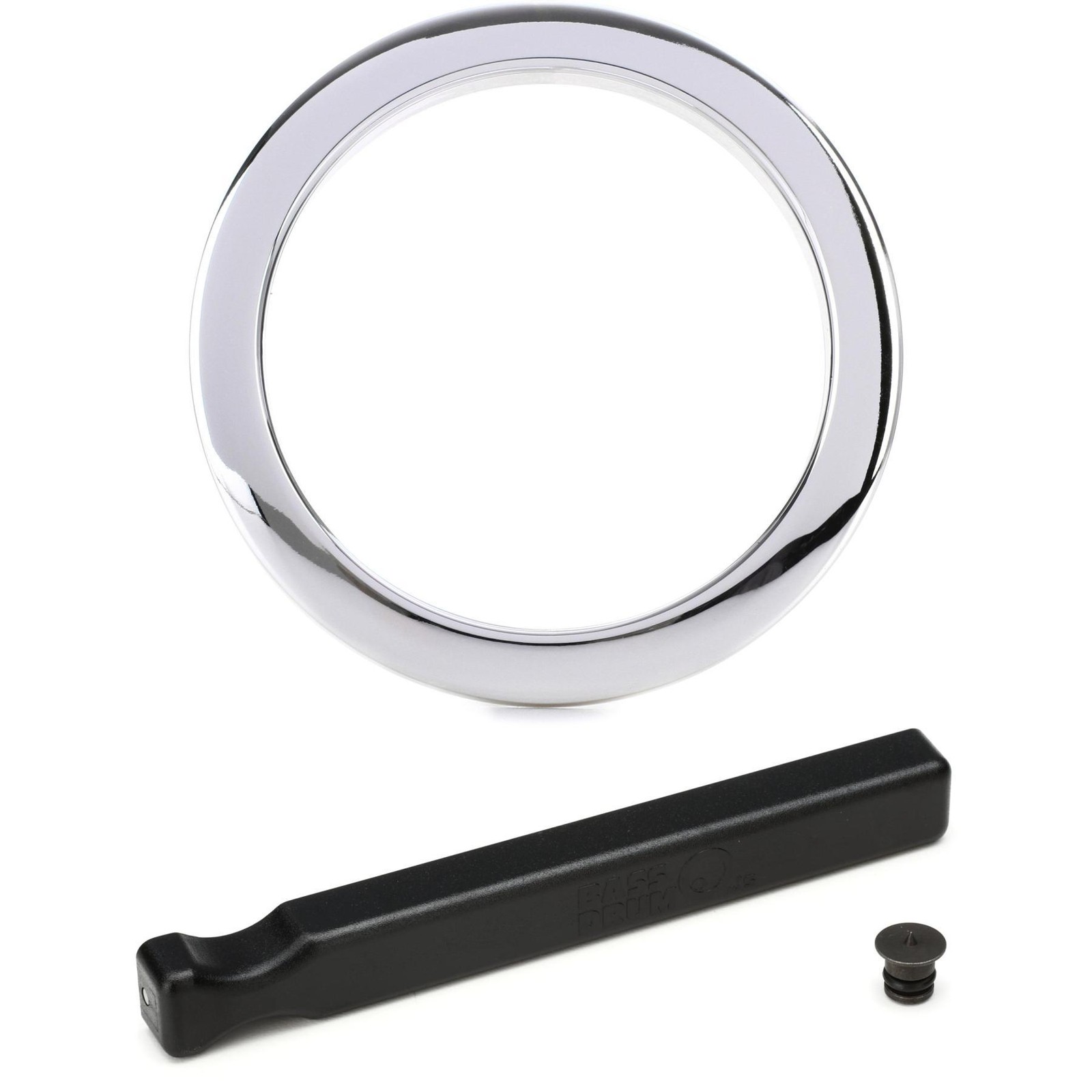 Кольцо с отверстием для порта бас-барабана Os с резцом - 4 - Хром