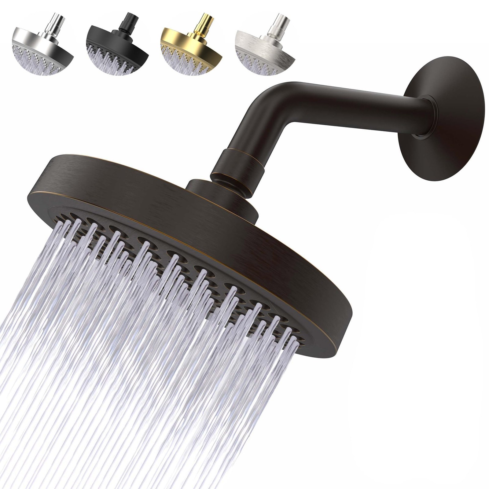 - Anti-clogging Silicone 2.5gpm, Rubbed Oil Bronze