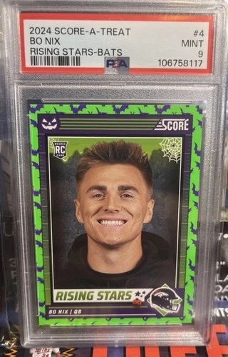 2024 PANINI SCORE-A-TREAT RISING STARS BATS #4 BO NIX ROOKIE RC PSA 9