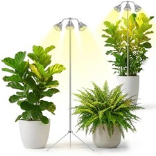Full Spectrum Grow Light for Indoor Plants with Adjustable Tripod Stand, 11''-