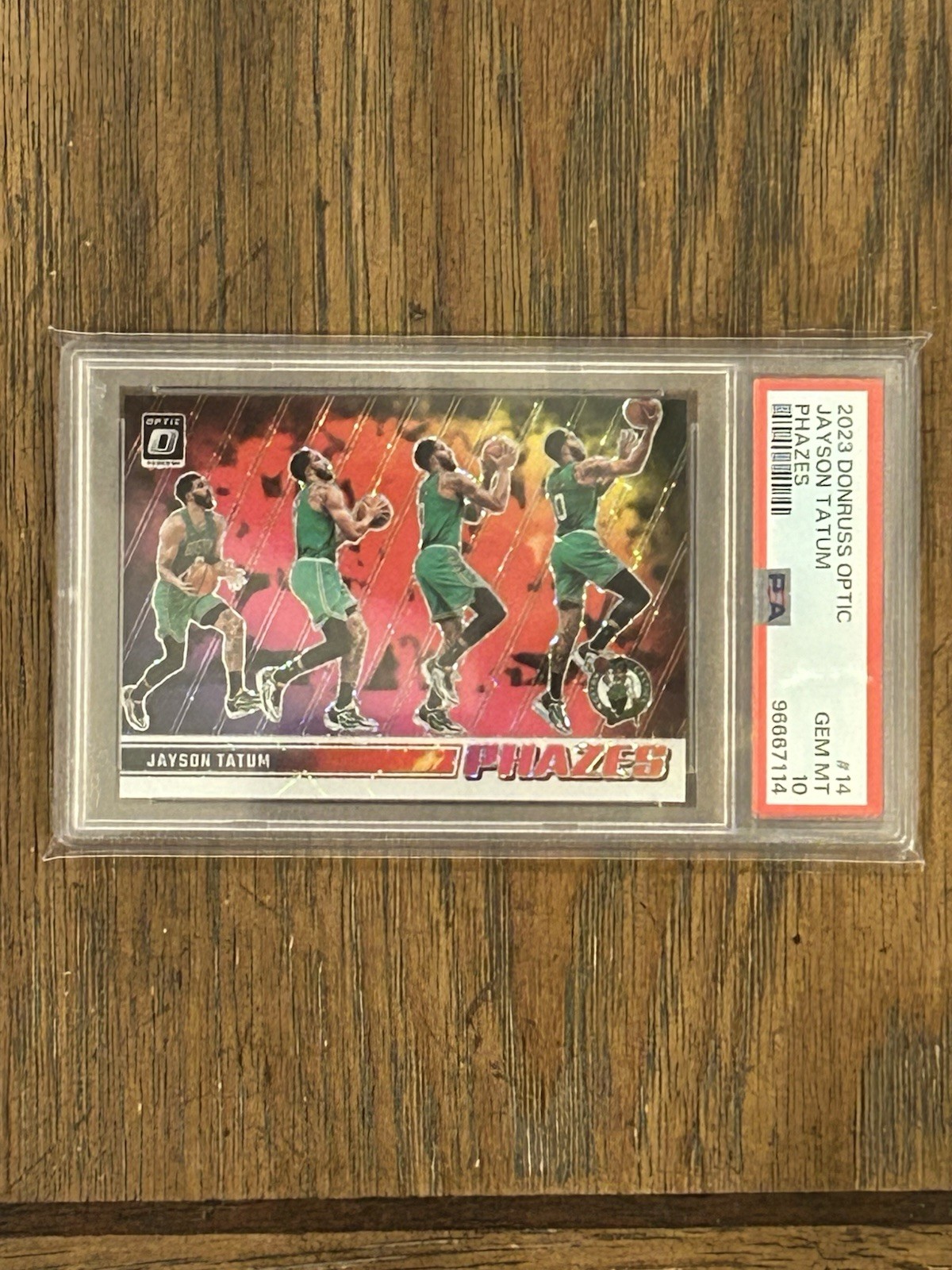 2023 Donruss Optic PHAZES PSA 10 Jayson Tatum SSP Boston Celtics #14 RARE🔥