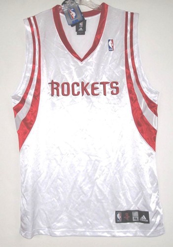 ADIDAS HOUSTON ROCKETS AUTHENTIC BLANK TEAM WHITE JERSEY 56