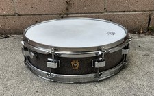 Vintage 1966 Ludwig Downbeat 4x14 8-Lug Snare Drum refinished with Case