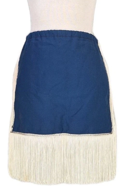 Falda de Disfraz de Colección Hecha a Mano con Flecos Festival Nativo Americano Occidental Marina Foto 4 de 4