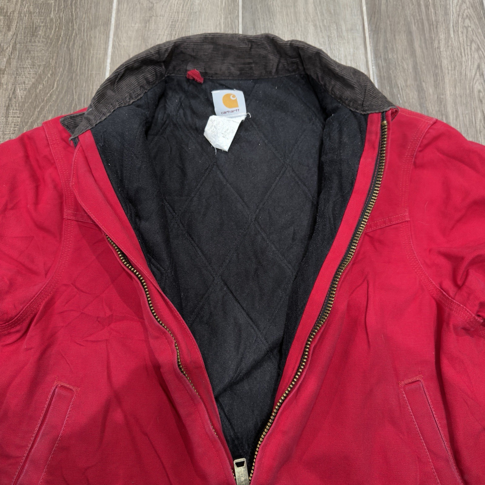 Vintage Carhartt Santa Fe Southwestern Jacket J13 RED… - Gem