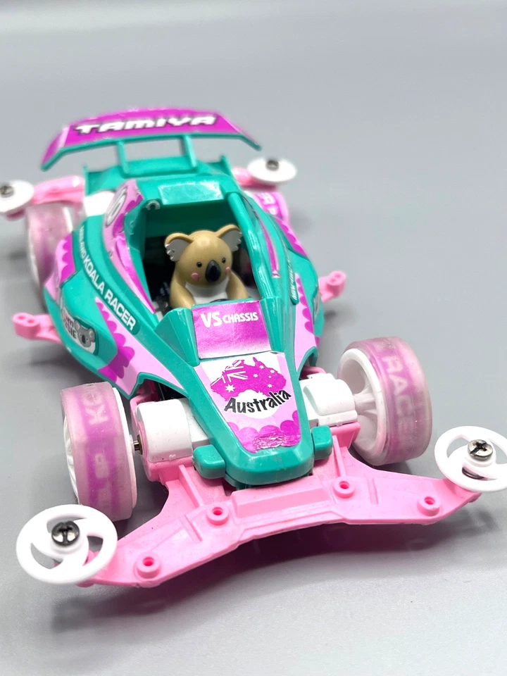 Tamiya Mini 4WD Koala Racer VS Chassis Pastel Special Teal Pink 1/32 Rare 95502 - Image 2 of 4