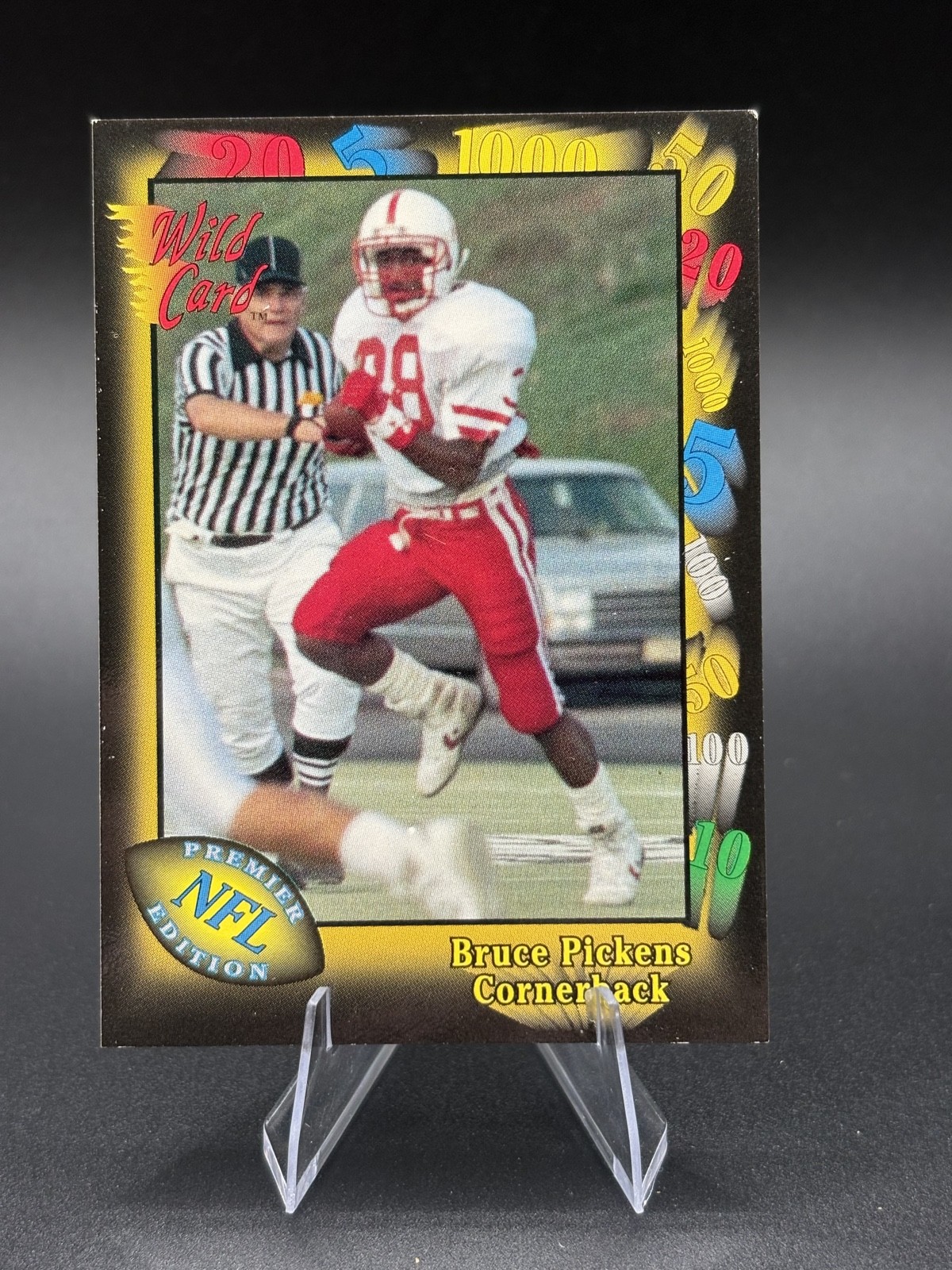 1991 Wild Card Football- Bruce Pickens #39 Atlanta Falcons (RC)