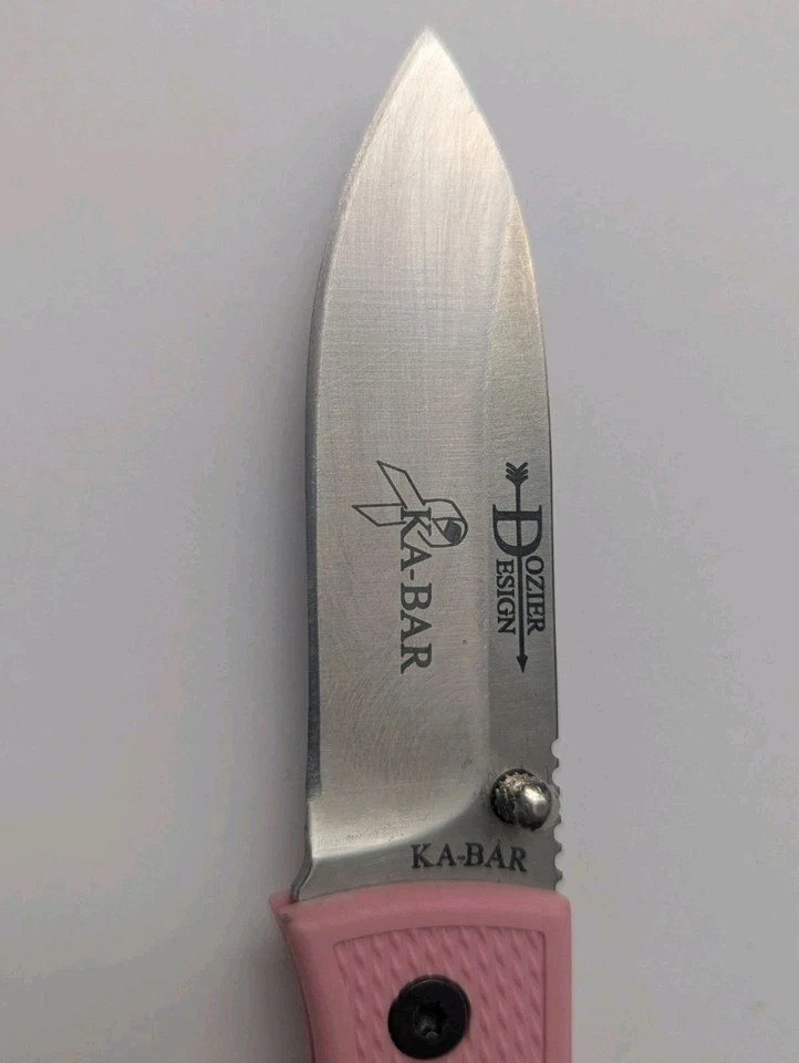 KA-BAR НОЖ DOZIER HUNTER ЗАМОК НАЗАД РАК МОЛОЧНОЙ ЖЕЛЕЗЫ РОЗОВЫЙ | НЕРЖАВЕЮЩАЯ СТАЛЬ 4062PK - Изображение 3 из 4
