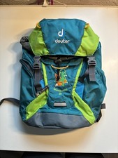 Kinderrucksack Deuter Waldfuchs 14 mit Regenschutz Kinderrucksack Grün Blau