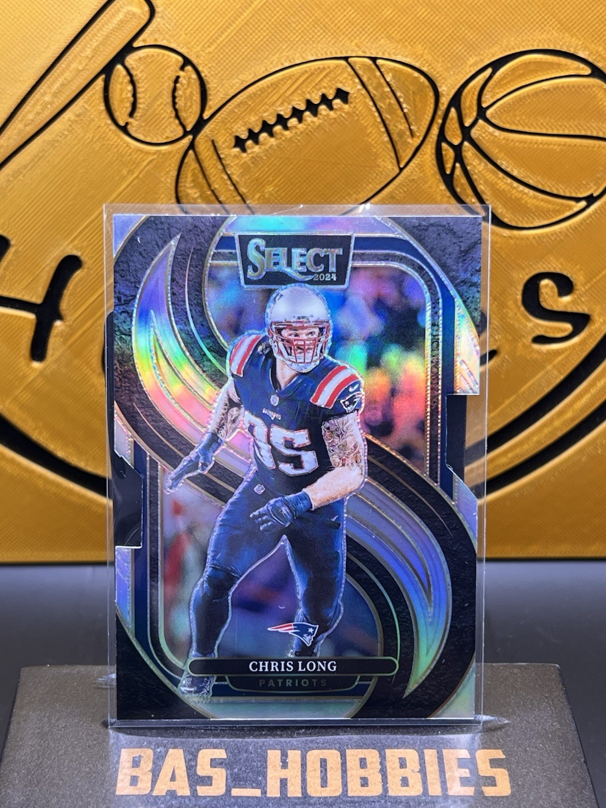 2024 Panini Select - Premier Level Chris Long #137 Silver Prizm Die-Cut