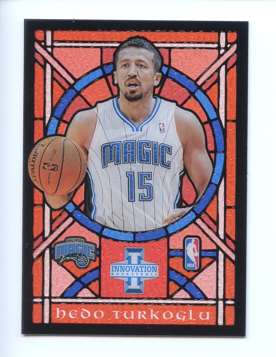 2012-13 PANINI INNOVATION HEDO TURKOGLU STAINED GLASS #60 EX-MT