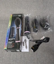 Conair BC191PN InfinitiPRO Hot Air Round/Paddle Brush Styler Black/Pink