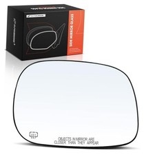 Right Passenger Side Heated Mirror Glass with Backing Plate - Compatible with