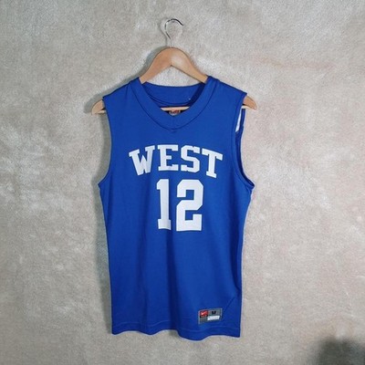 Nike Team West #12 Basketball Trikot Weste Herren mittelblau Print Logo PA579