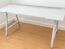 IKEA Utespelare Computer Desk Grey Lacquer 160x80x74cm Freestanding