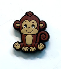 Cute Monkey SHOE CHARM - For Crocs Foam Clog Shoes w/ Holes - Animal, Chimp