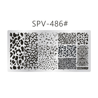 Stamping Schablone SPV-486 Leo Love Stempel Platte Nailart