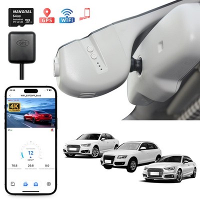 4K Dash Cam Custom für Audi A4 A6 Allroad A3 A5 A6 Q5 A8 S8 A7 S5 Q3 S3 S7 Gray