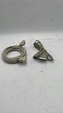 Parallel Printer Cables DB25 Male to Male IEEE 1284 Mini CN36 Lot of 2 Vintage