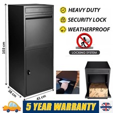 Extra Large Parcel Delivery Drop Box Letter Box Post Box Package Outdoor Bin Box