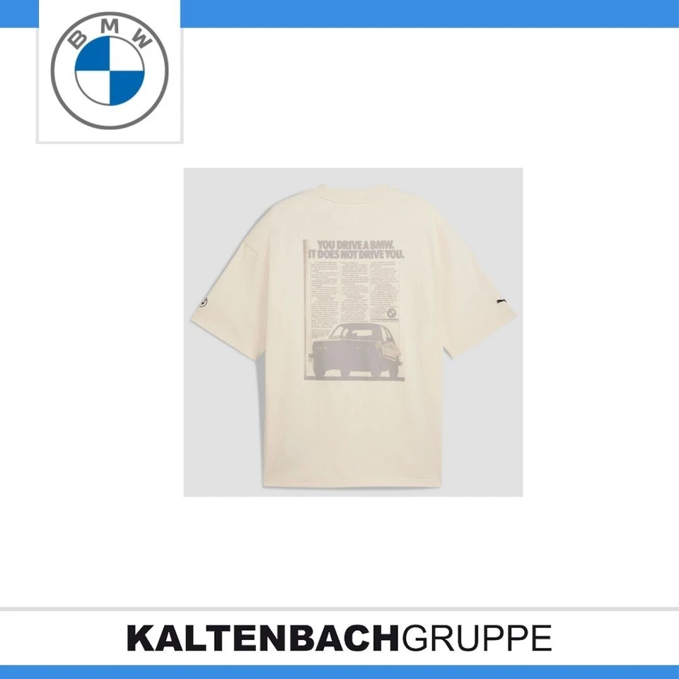Original BMW 50 Years 3 Series Graphic T-Shirt Beige All Sizes - Image 3 of 4