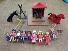 Vintage Playmobil Family Figures Dolls #3659 King and his Court Throne Lot