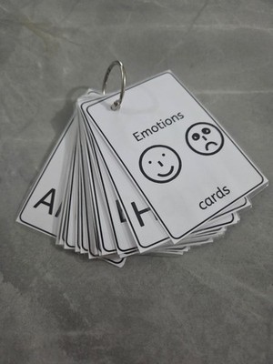 makaton emotions symbol lernkarten, Autismus, ADHS.