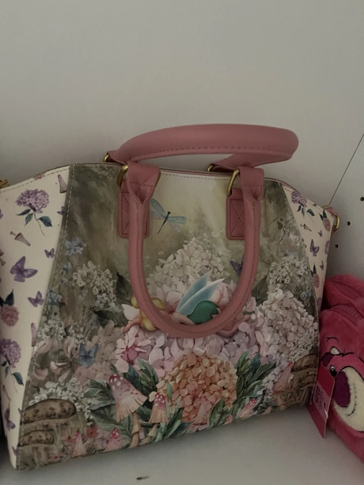 Loungefly Disney Napping Tinker Bell Flower Satchel Bag - Image 1 of 1