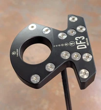 LAB Golf DF3 Black Putter w/ TPT Pure Precision Shaft 35" 79* Lie RH +HC *VG*