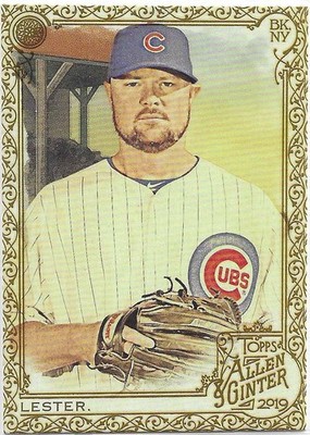 2019 Topps Allen & Ginter - Gold #293 - Jon Lester - Chicago Cubs