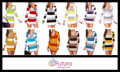  Sexy Damen-Pullover Cardigan Tunika ultraweicher Stoff Größe 8 - 12 FR01