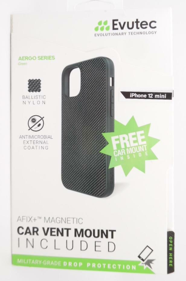 Evutec Aergo Afix+ Case + Car Vent Mount for iPhone 12 Mini Green eBay