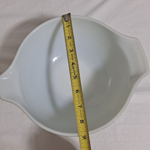 Pyrex Verde Square Cinderella Nesting Mixing Bowls Set Green White 442 443 444 - Picture 14 of 15