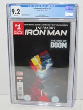Infamous Iron Man #1 2016 Iron Man Becomes Dr. Doom Robert Downey Jr MCU CGC 9.2