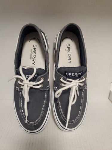 Sperry Halyard Top Sider Mens US Size 7 Boat Shoes Blue Gray Casual - Picture 6 of 9