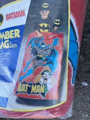 SAC DE COUCHAGE VINTAGE BATMAN & JOKER JEUNES ENFANTS DC
